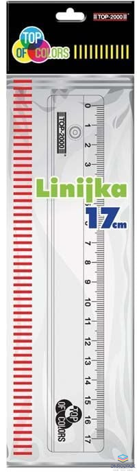 Linijka  przezroczysta  17cm TOP 2000 400073345